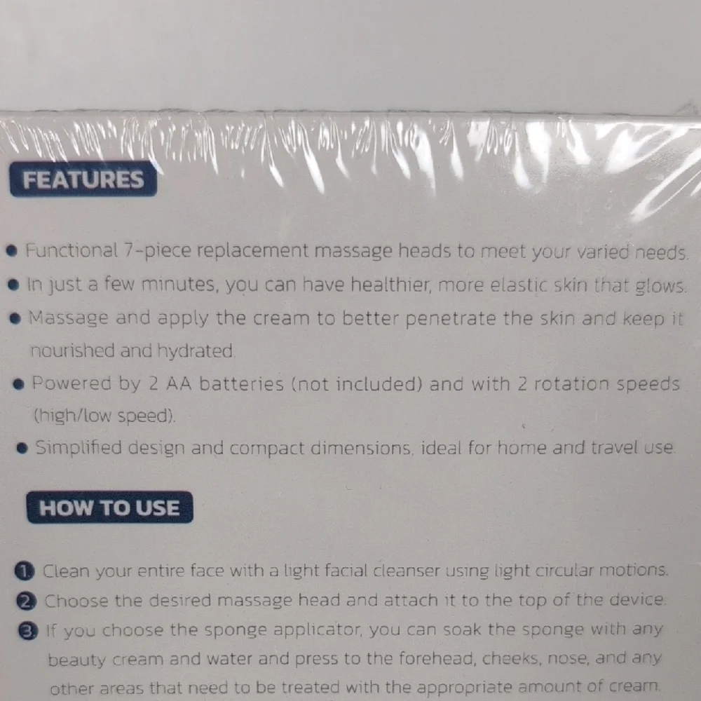 NIB Visofo Beauty Care Facial Massage System